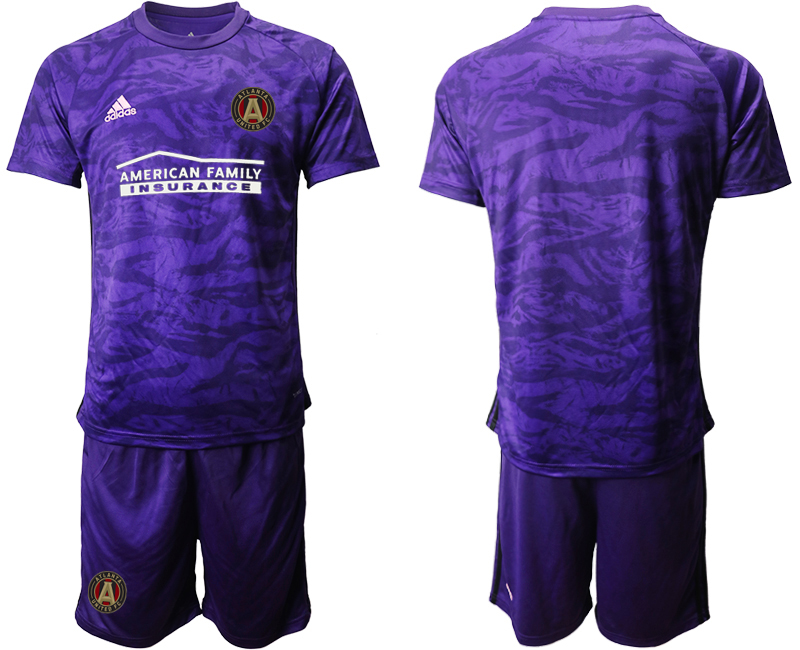Men 2020-2021 club Atlanta Union goalkeepe purple Soccer Jerseys
